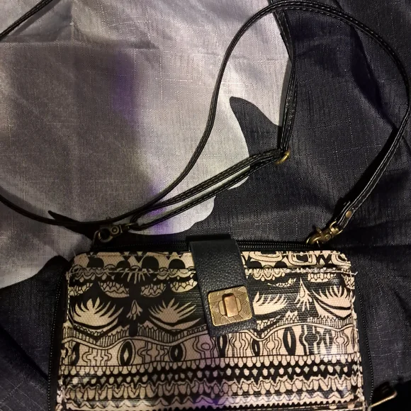Sakroots Black and Cream Patterned Women's Bag - Picture 4 of 4